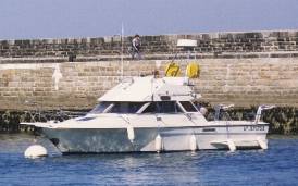 Le navire DRANEM-V au port de Le Palais � Belle-Ile-en-Mer (Bretagne)